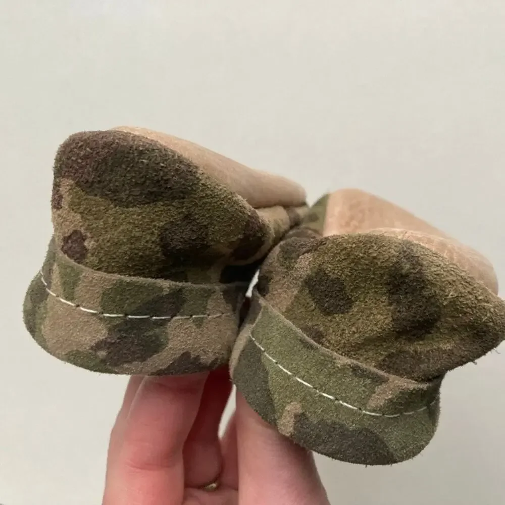 Freshly Picked Classic Moccasin Baby Shoe Fringed Camouflage 1